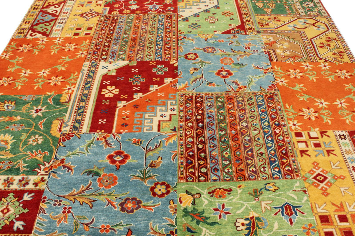 8x10 Multicolor Turkish Patchwork Rug