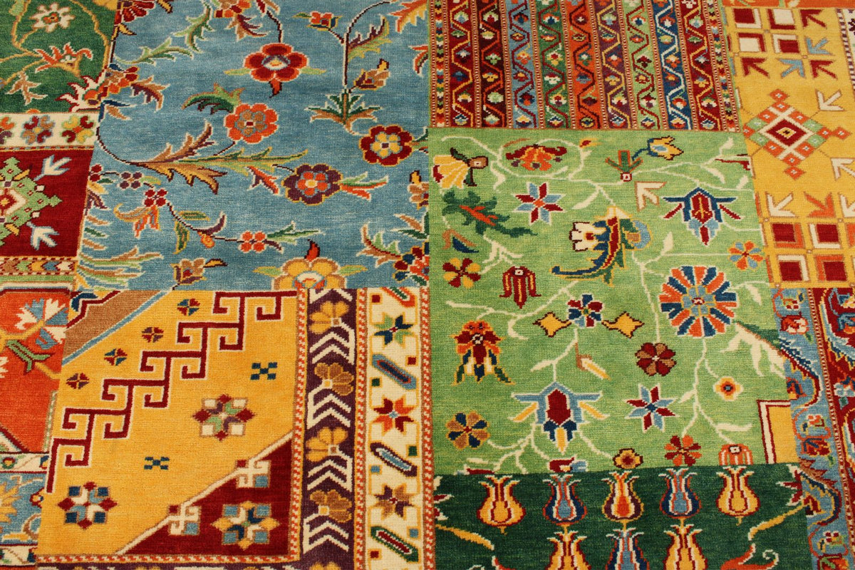8x10 Multicolor Turkish Patchwork Rug