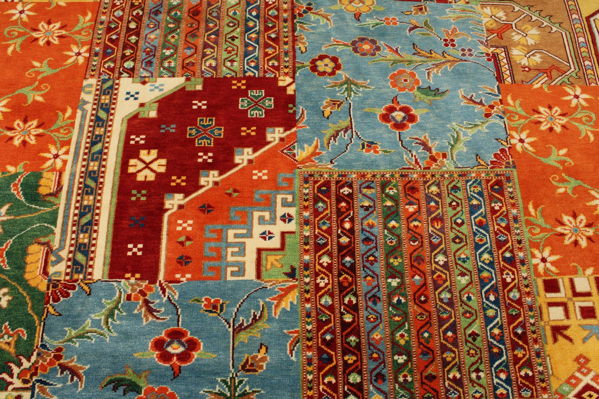 8x10 Multicolor Turkish Patchwork Rug