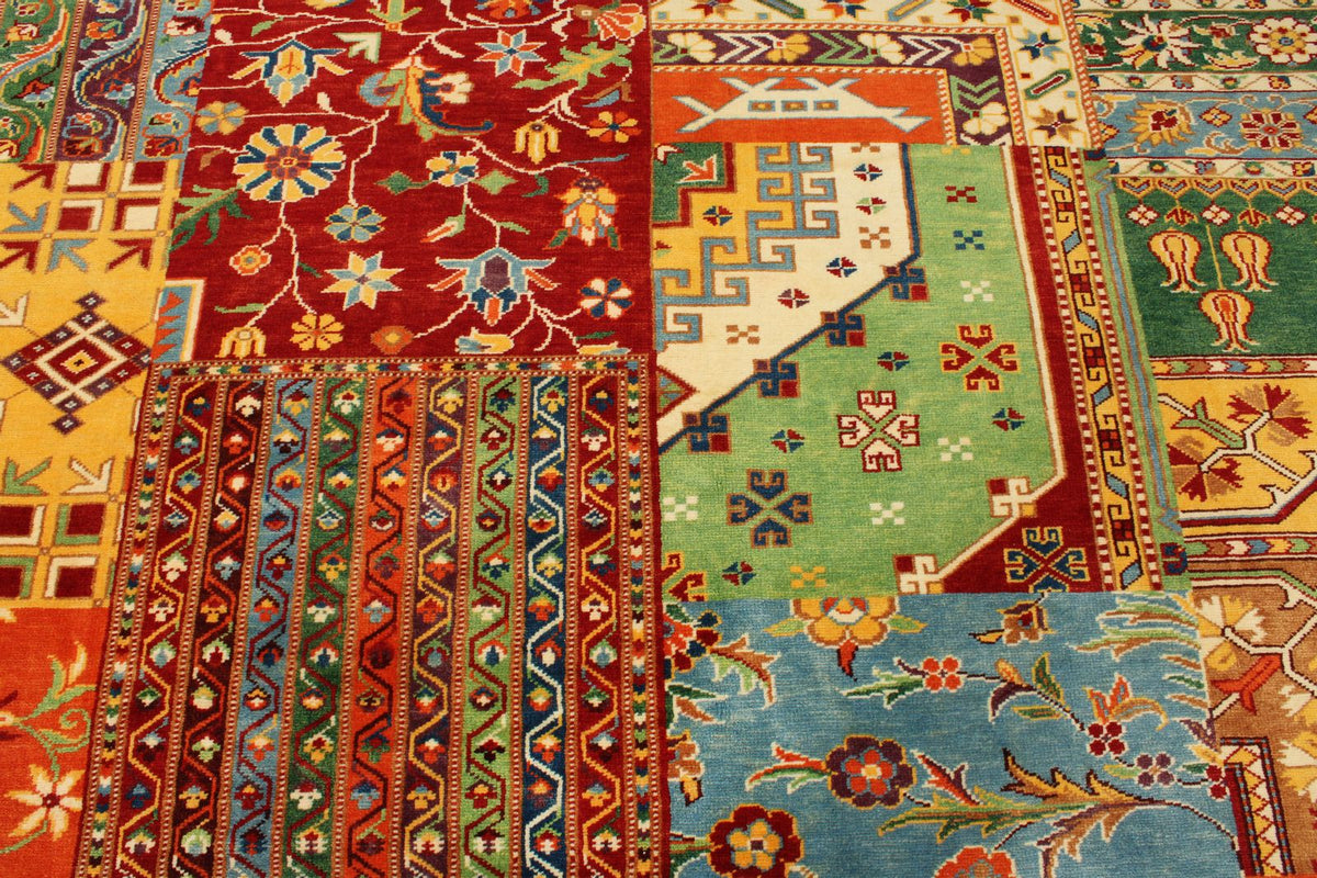 8x10 Multicolor Turkish Patchwork Rug