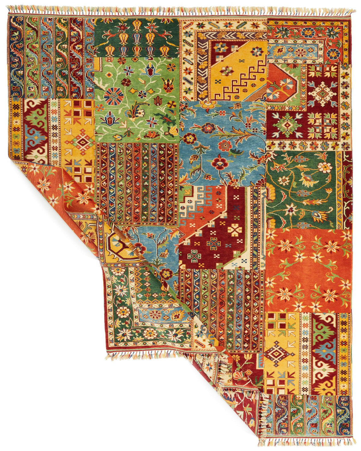 8x10 Multicolor Turkish Patchwork Rug