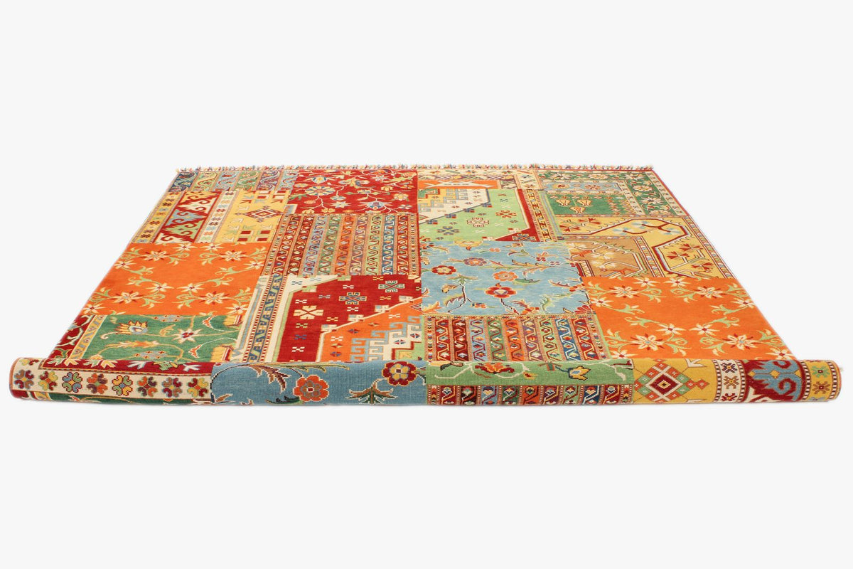 8x10 Multicolor Turkish Patchwork Rug
