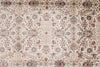 5x8 Ivory and Red Turkish Antep Rug