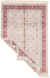 5x8 Ivory and Red Turkish Antep Rug