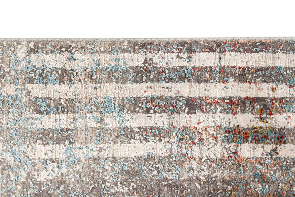 3x7 Blue and Red Turkish Antep Runner