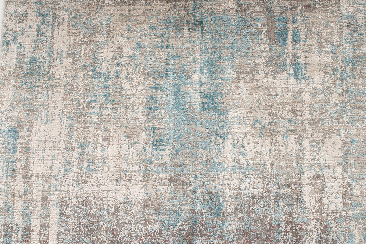 3x7 Blue and Red Turkish Antep Runner