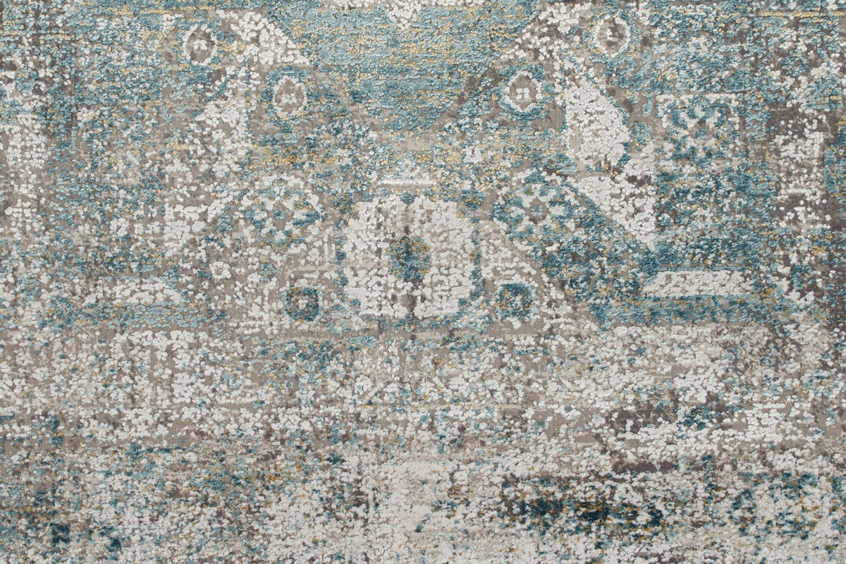3x10 Blue and White Turkish Antep Runner