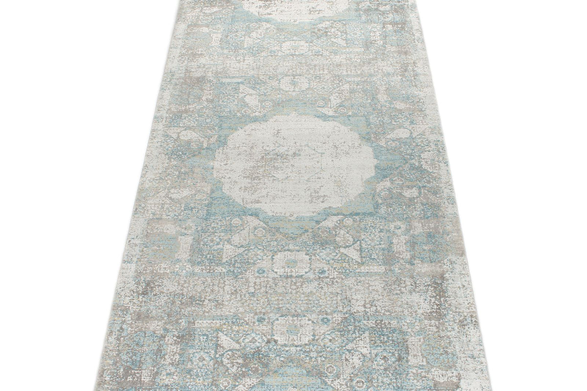 3x10 Blue and White Turkish Antep Runner