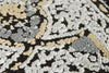 3x10 Black and White Turkish Antep Runner
