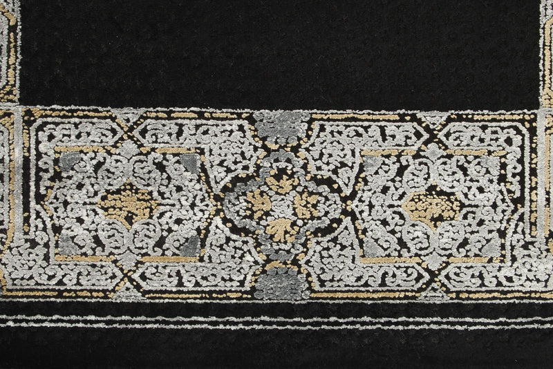 3x10 Black and White Turkish Antep Runner