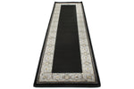 3x10 Black and White Turkish Antep Runner