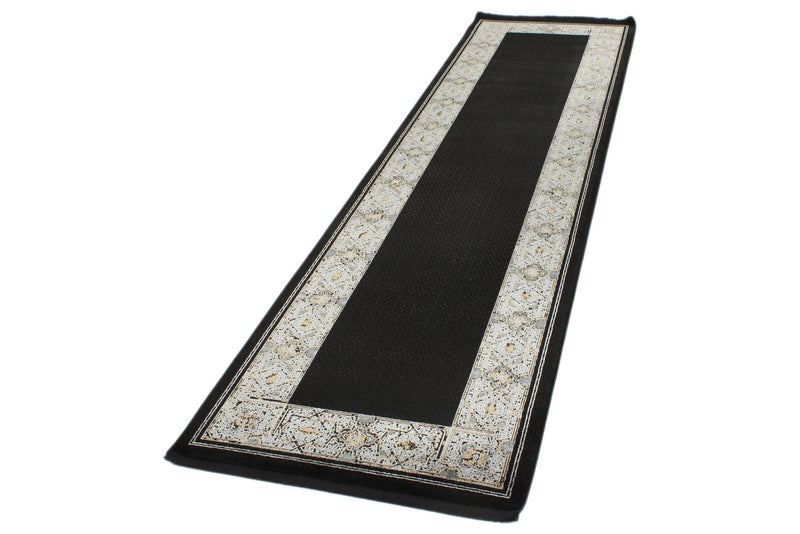 3x10 Black and White Turkish Antep Runner