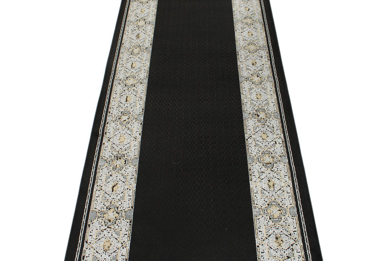 3x10 Black and White Turkish Antep Runner