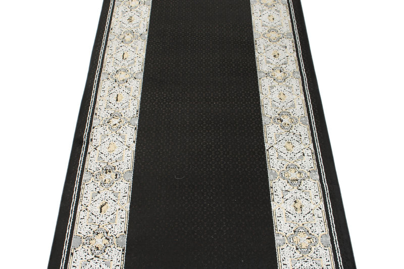 3x10 Black and White Turkish Antep Runner