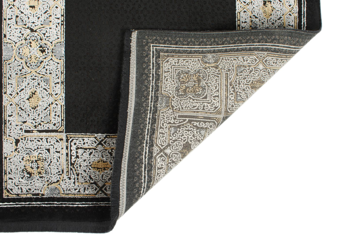 3x10 Black and White Turkish Antep Runner