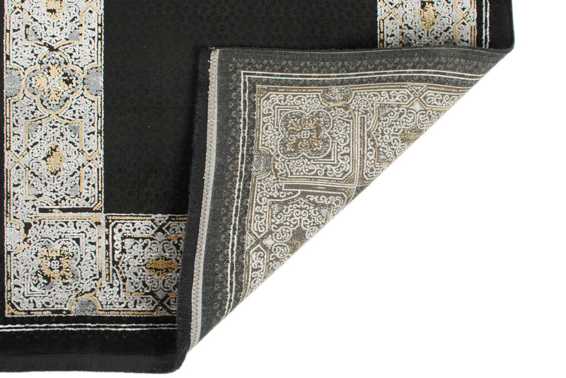 3x10 Black and White Turkish Antep Runner