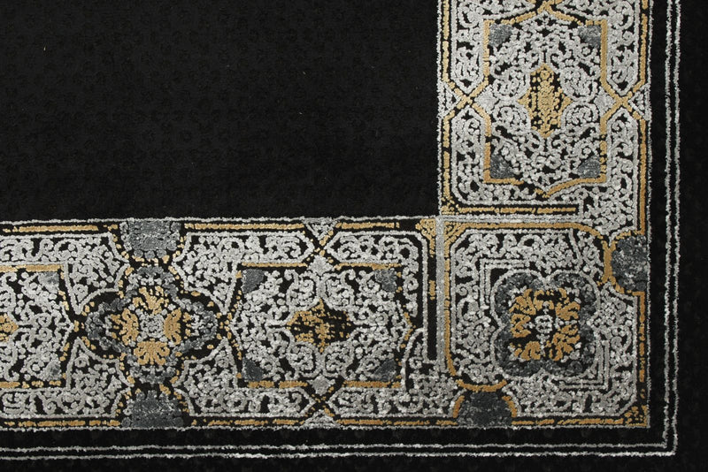 3x10 Black and White Turkish Antep Runner