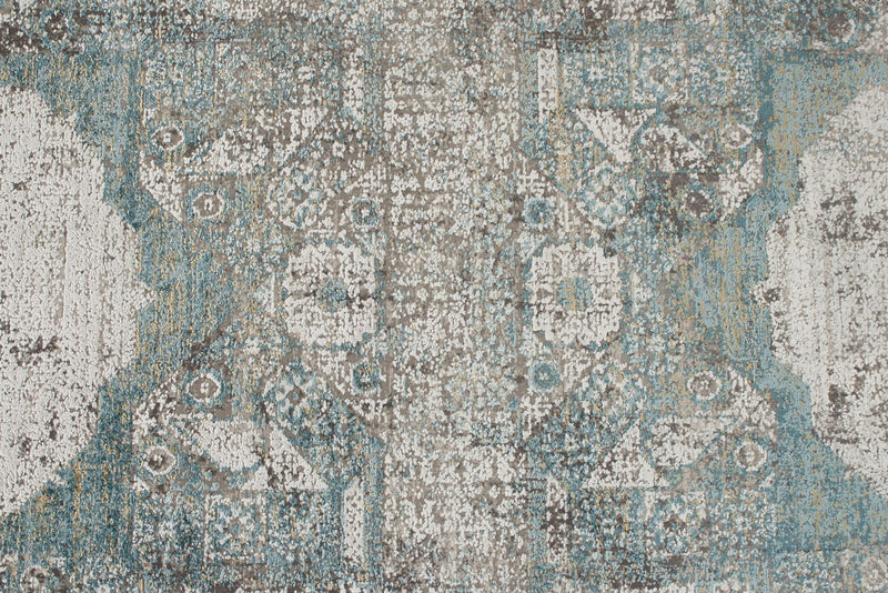 3x10 Blue and White Turkish Antep Runner