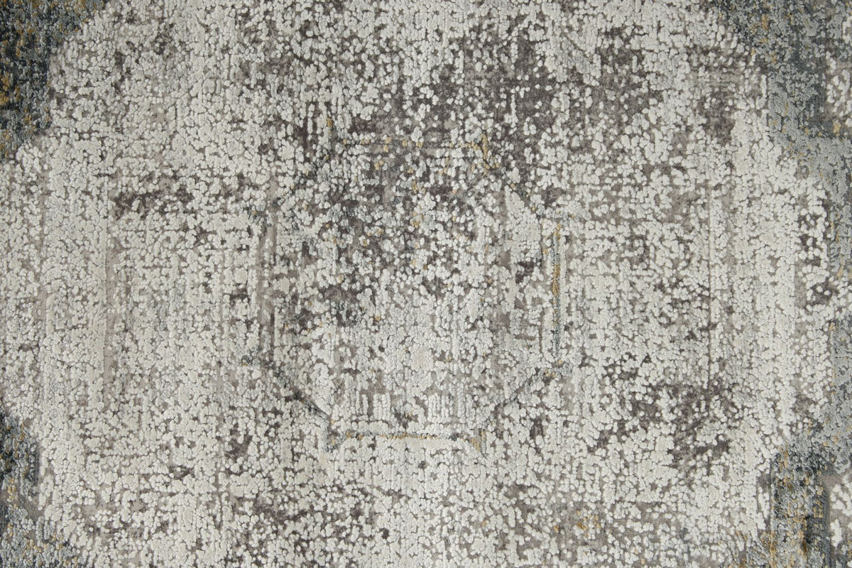 3x10 White and SilverTurkish Antep Rug