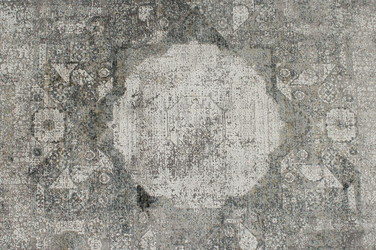 3x10 White and SilverTurkish Antep Rug
