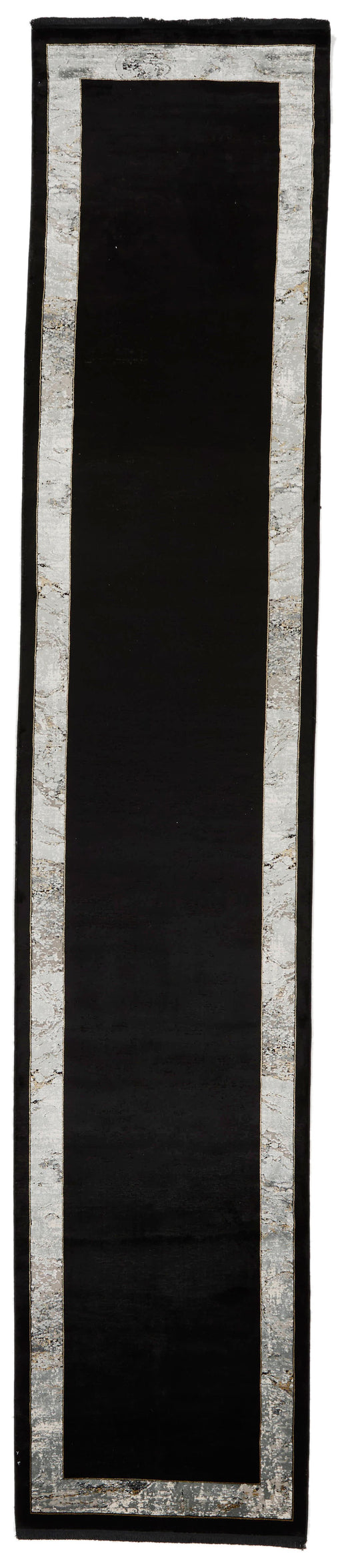 3x13 Black and White Turkish Antep Runner