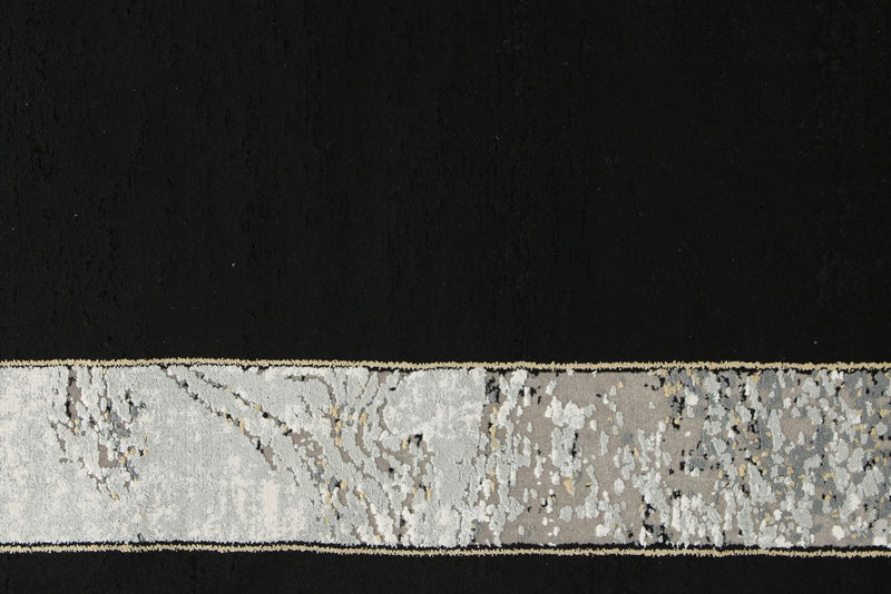 3x13 Black and White Turkish Antep Runner