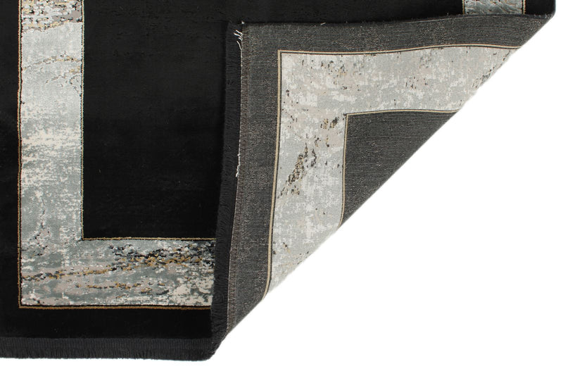 3x13 Black and White Turkish Antep Runner