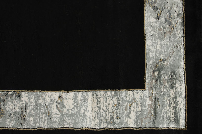 3x13 Black and White Turkish Antep Runner
