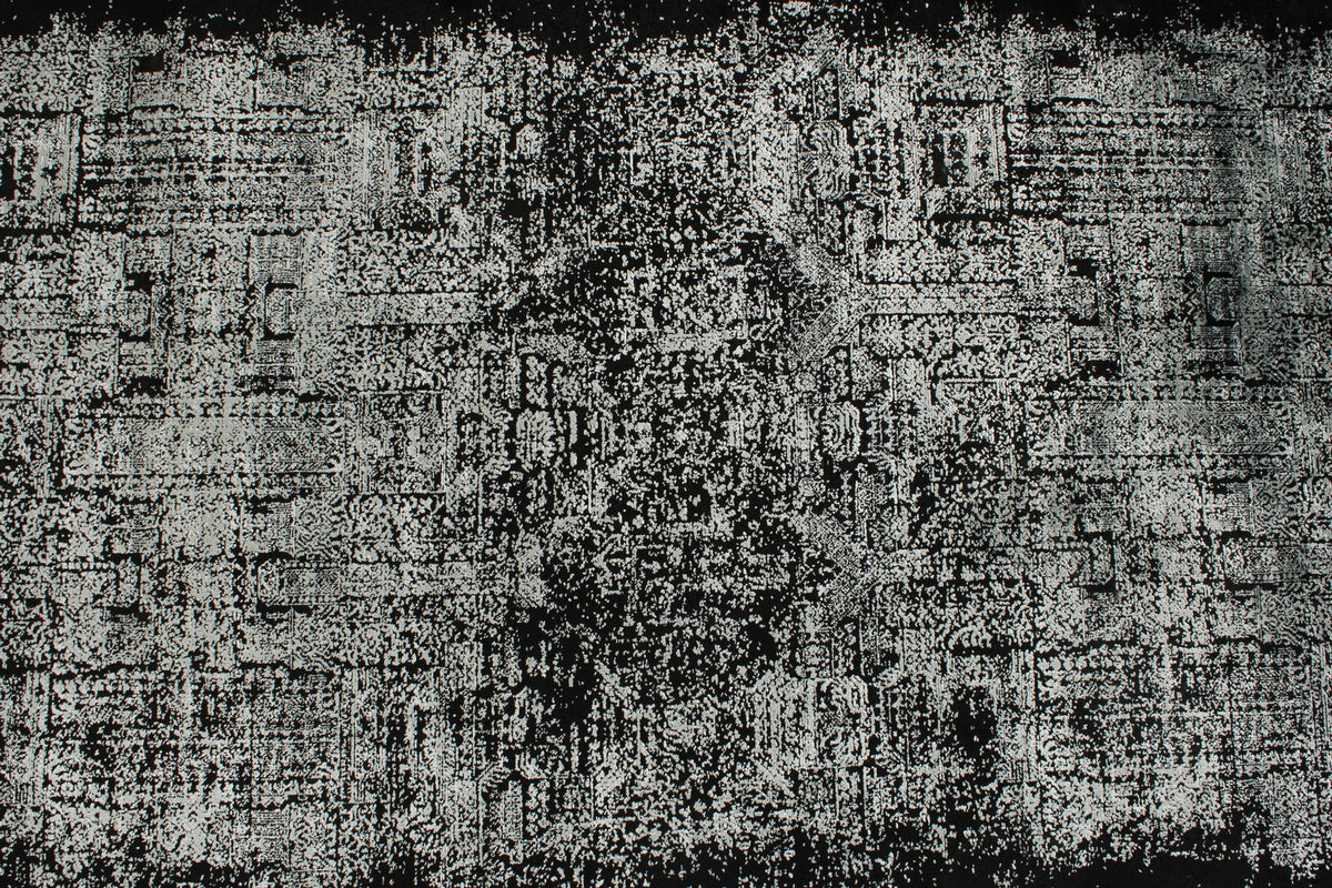 3x13 Black and White Turkish Antep Runner