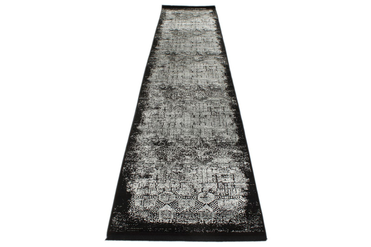 3x13 Black and White Turkish Antep Runner