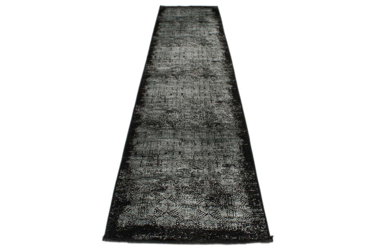 3x13 Black and White Turkish Antep Runner
