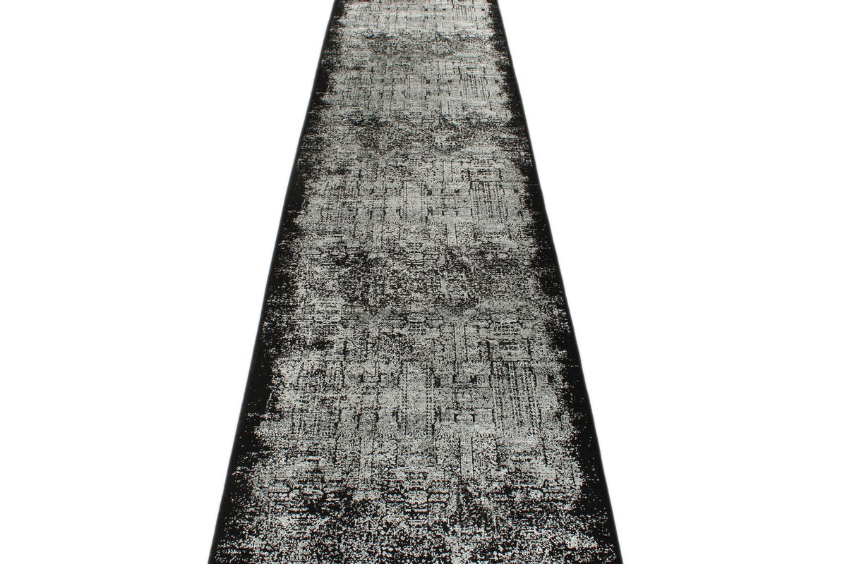 3x13 Black and White Turkish Antep Runner