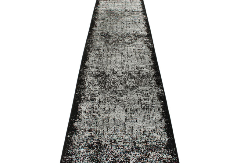 3x13 Black and White Turkish Antep Runner