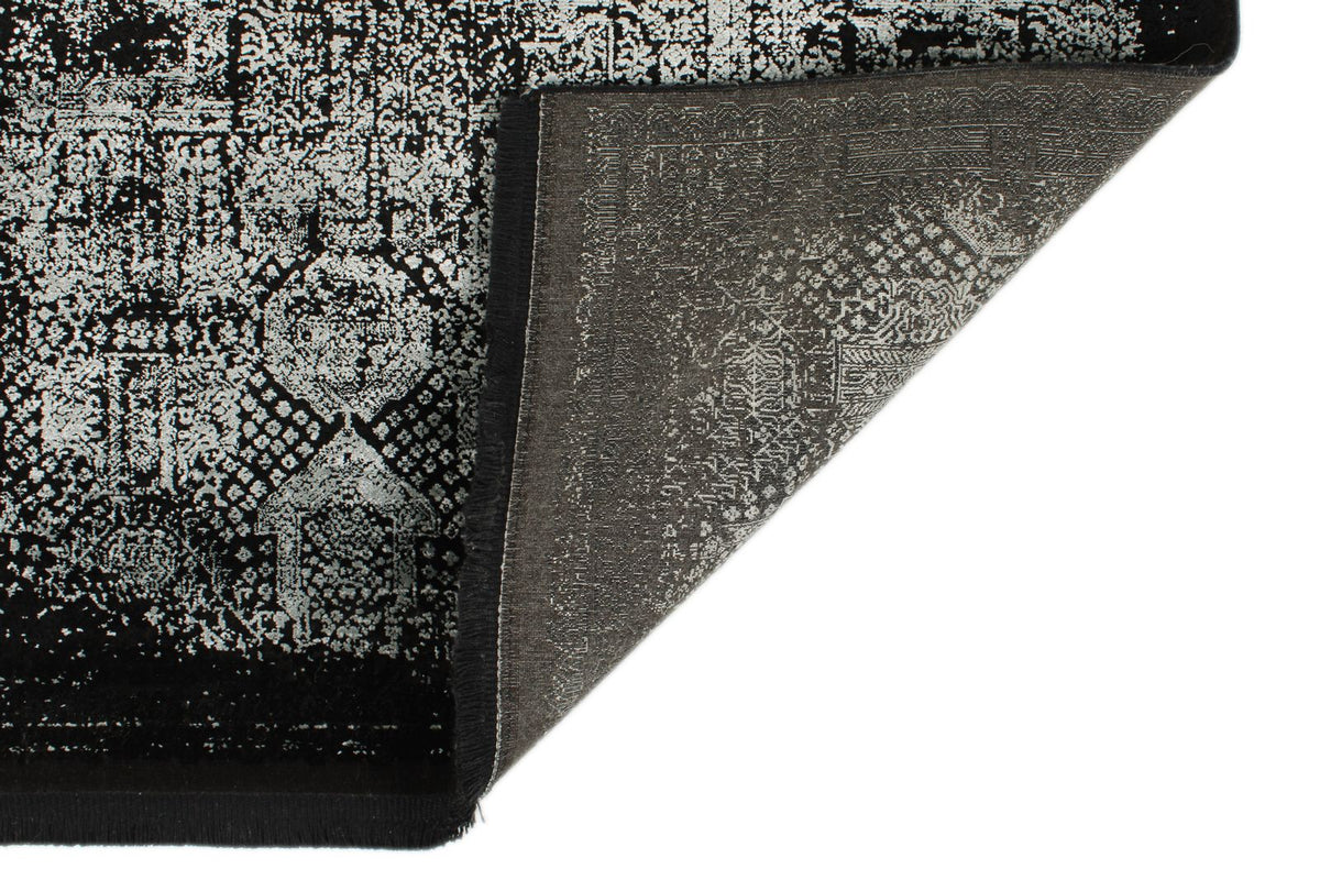 3x13 Black and White Turkish Antep Runner