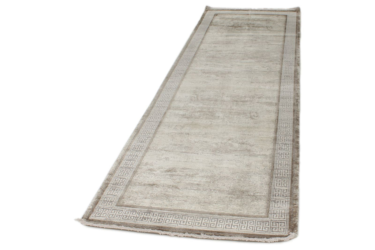 3x10 White and Silver Turkish Antep Runner
