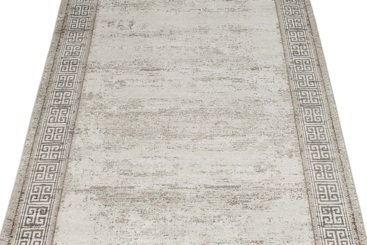 3x10 White and Silver Turkish Antep Runner