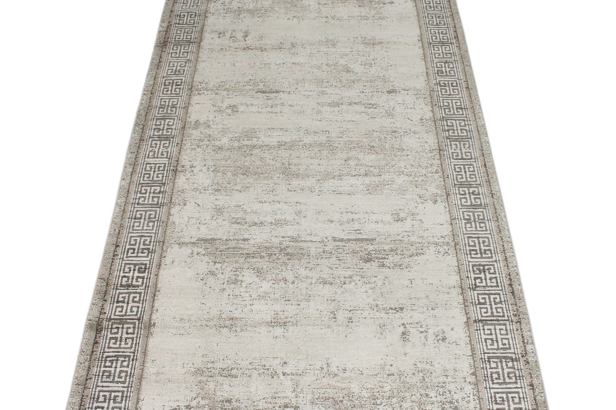 3x10 White and Silver Turkish Antep Runner