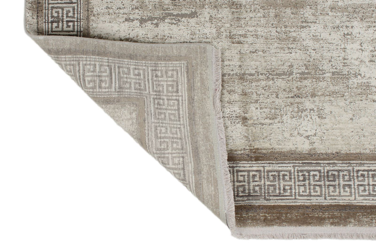 3x10 White and Silver Turkish Antep Runner