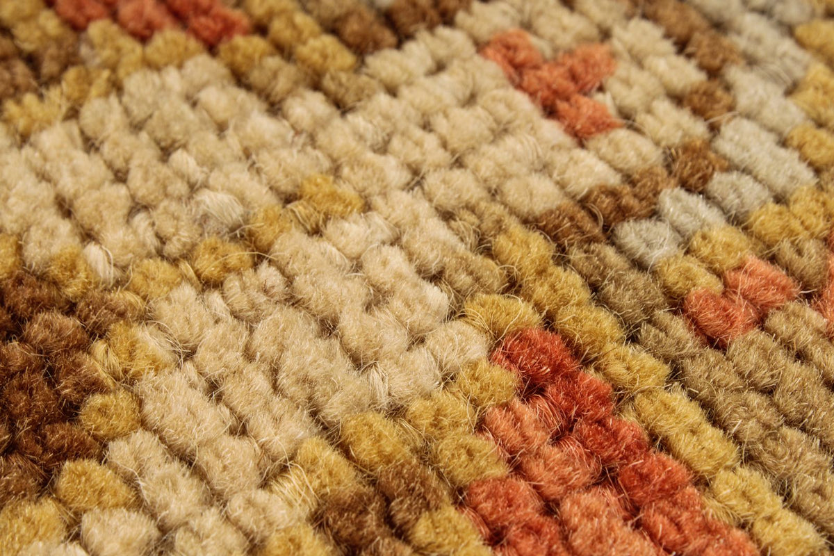 5x6 Brown and Beige Turkish Oushak Rug