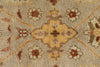 5x6 Blue and Brown Turkish Oushak Rug