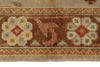 5x6 Blue and Brown Turkish Oushak Rug