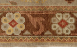 5x6 Blue and Brown Turkish Oushak Rug