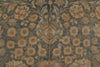 7x11 Blue and Ivory Turkish Oushak Rug