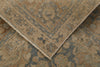 7x11 Blue and Ivory Turkish Oushak Rug