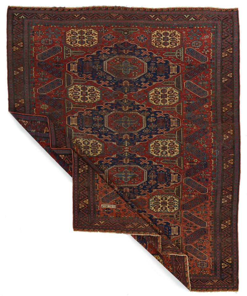 9x11 Multicolor Turkish Tribal Rug