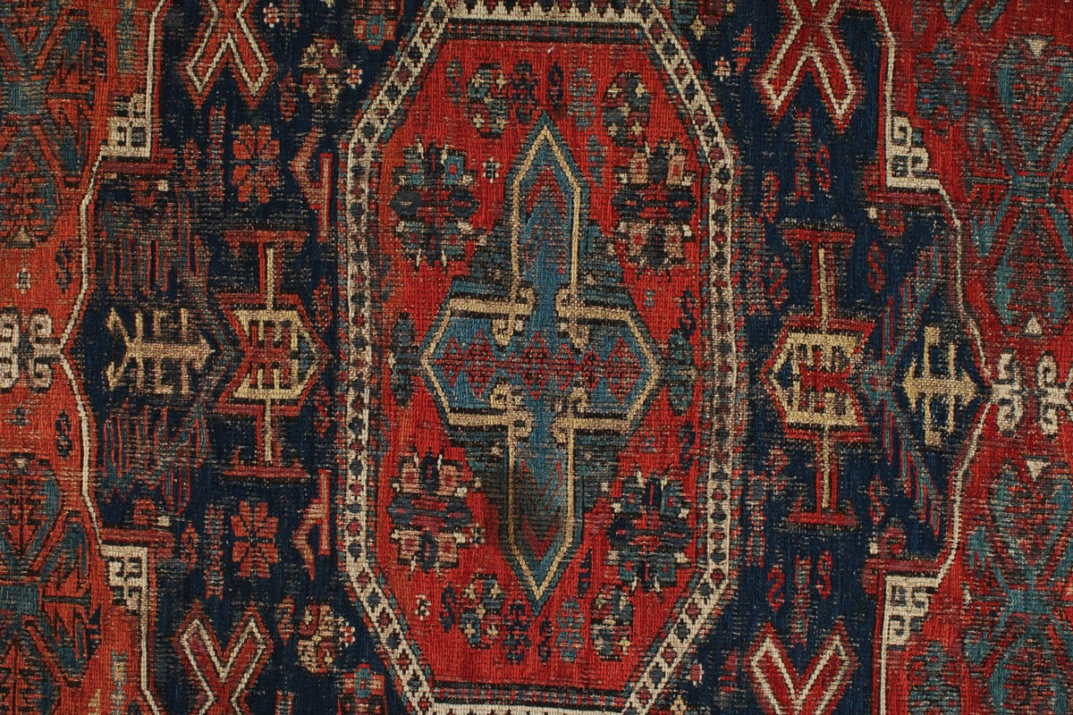 9x11 Multicolor Turkish Tribal Rug