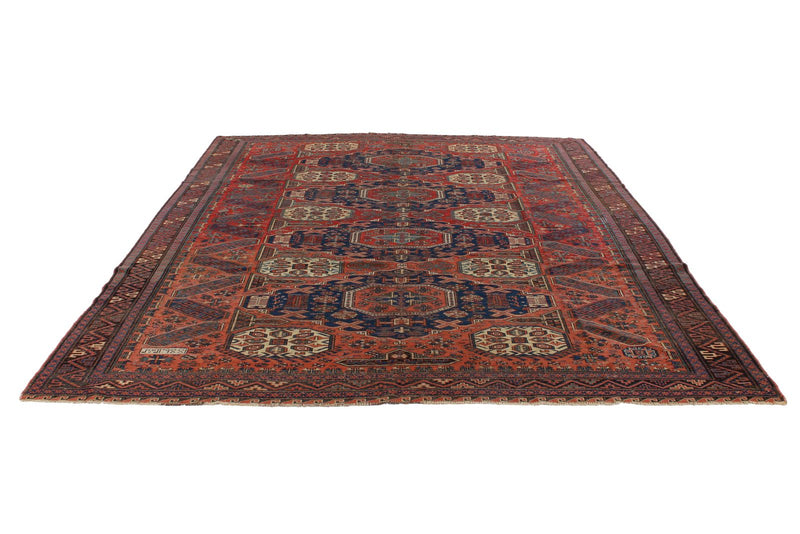 9x11 Multicolor Turkish Tribal Rug