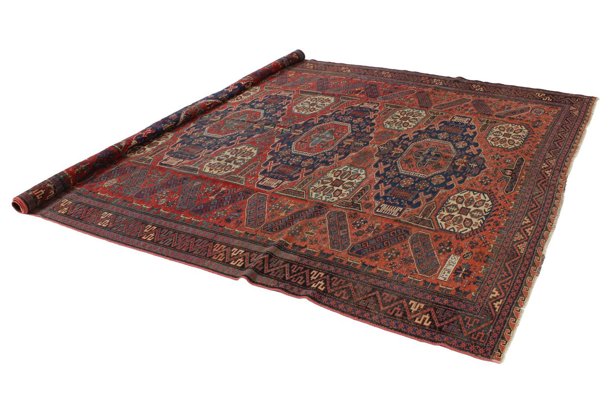 9x11 Multicolor Turkish Tribal Rug