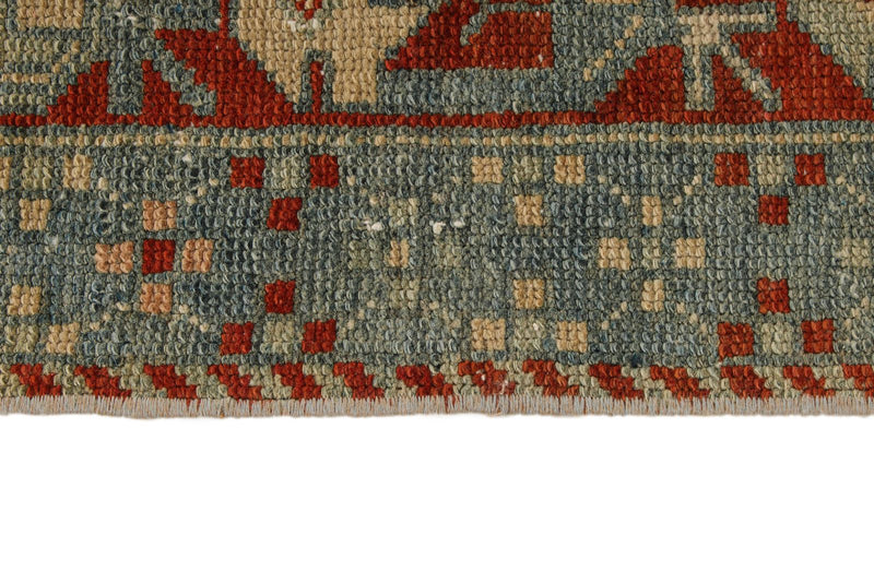 6x11 Red and Blue Persian Tribal Rug