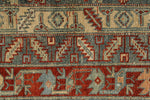 6x11 Red and Blue Persian Tribal Rug